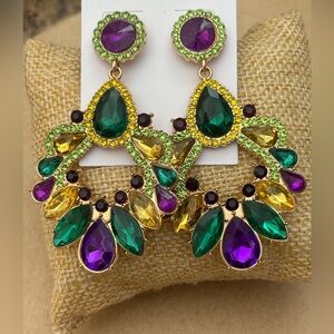Elegant Multicolor Statement Earrings NEW